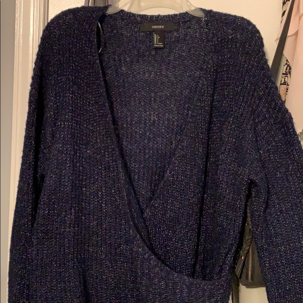 Navy blue Forever21 Sweater